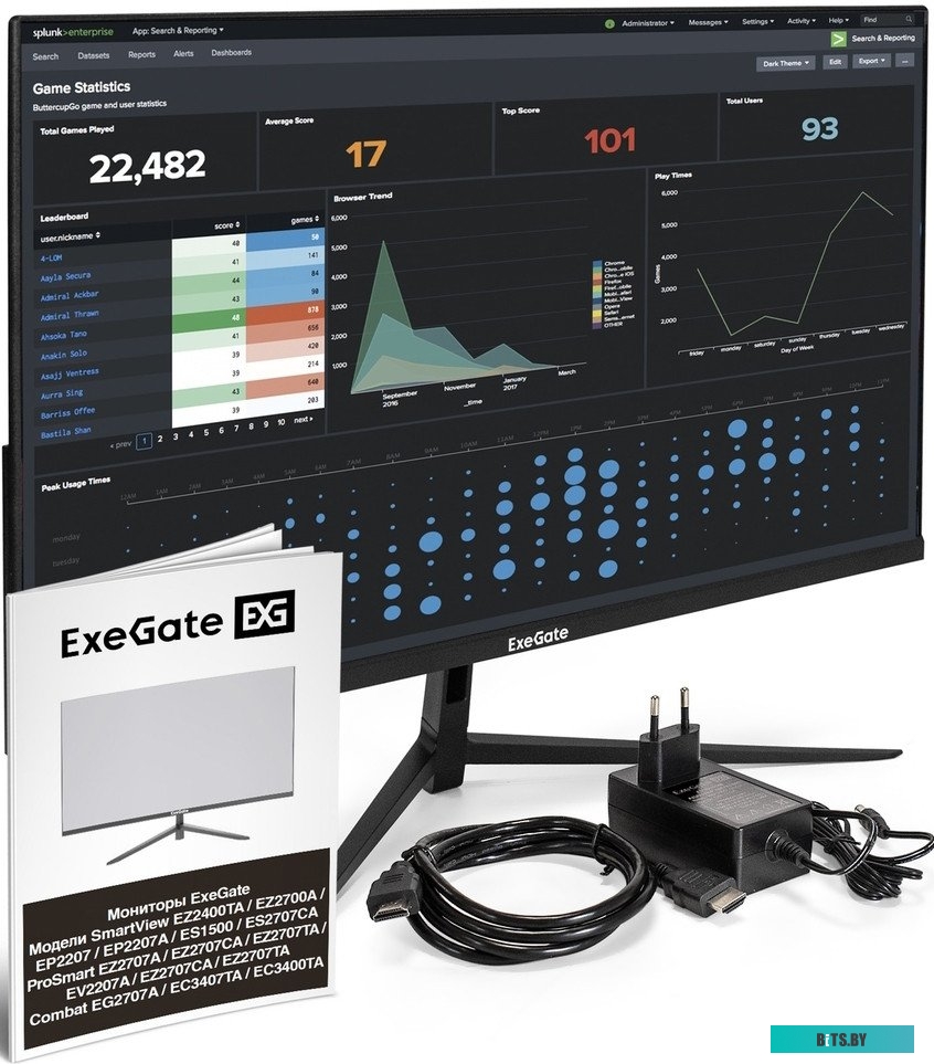 Монитор ExeGate ProSmart EZ2707CA EX297650RUS