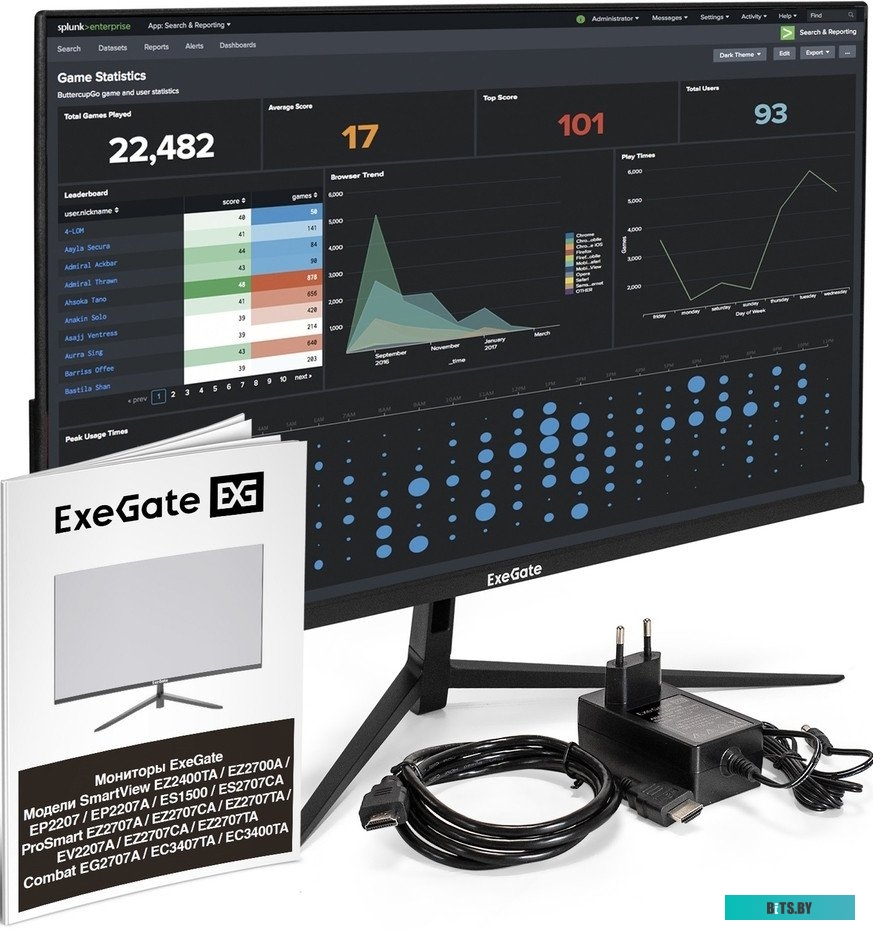 Монитор ExeGate ProSmart EZ2707TA EX297649RUS