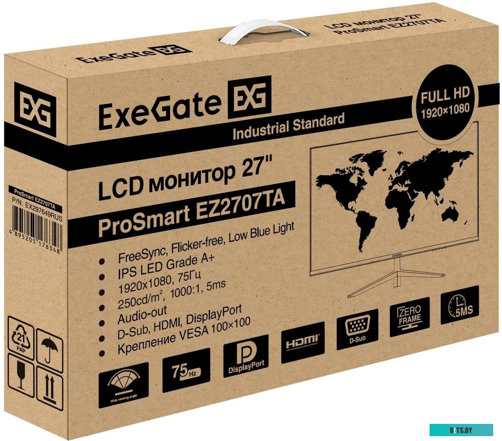 Монитор ExeGate ProSmart EZ2707TA EX297649RUS