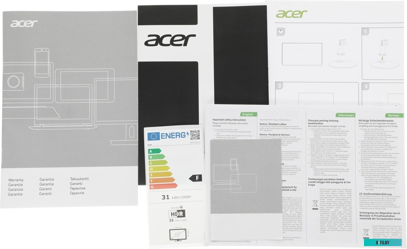 Монитор Acer 32" SA322QUEbmipx UM.JS2CD.E01