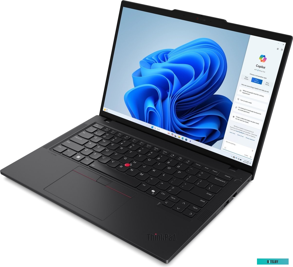 Ноутбук Lenovo ThinkPad T14s G3  14" WUXGA, Intel Core i5-1240P, 16Gb, 512Gb SSD, no ODD, Intel Iris Xe  Graphics , Win11 Pro, черный(21BSA01QCD)*