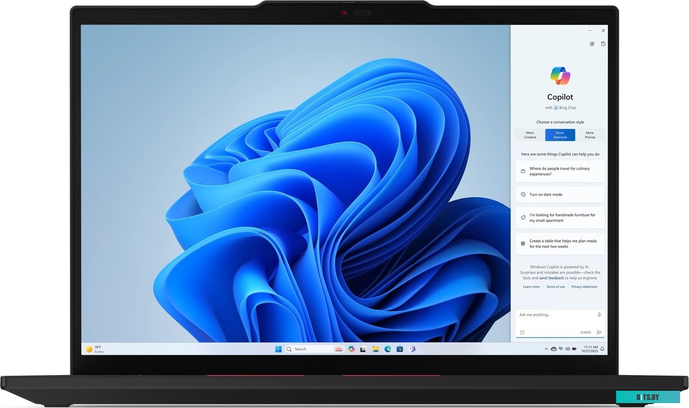 Ноутбук Lenovo ThinkPad T14s G3  14" WUXGA, Intel Core i5-1240P, 16Gb, 512Gb SSD, no ODD, Intel Iris Xe  Graphics , Win11 Pro, черный(21BSA01QCD)*