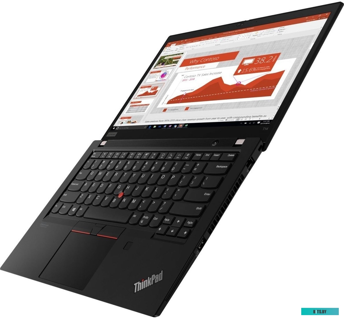Ноутбук Lenovo ThinkPad T14 Gen 2 Core i5 1135G7 16Gb SSD512Gb Intel UHD Graphics 14" IPS FHD (1920x1080) Windows 11 Professional black WiFi BT Cam (2