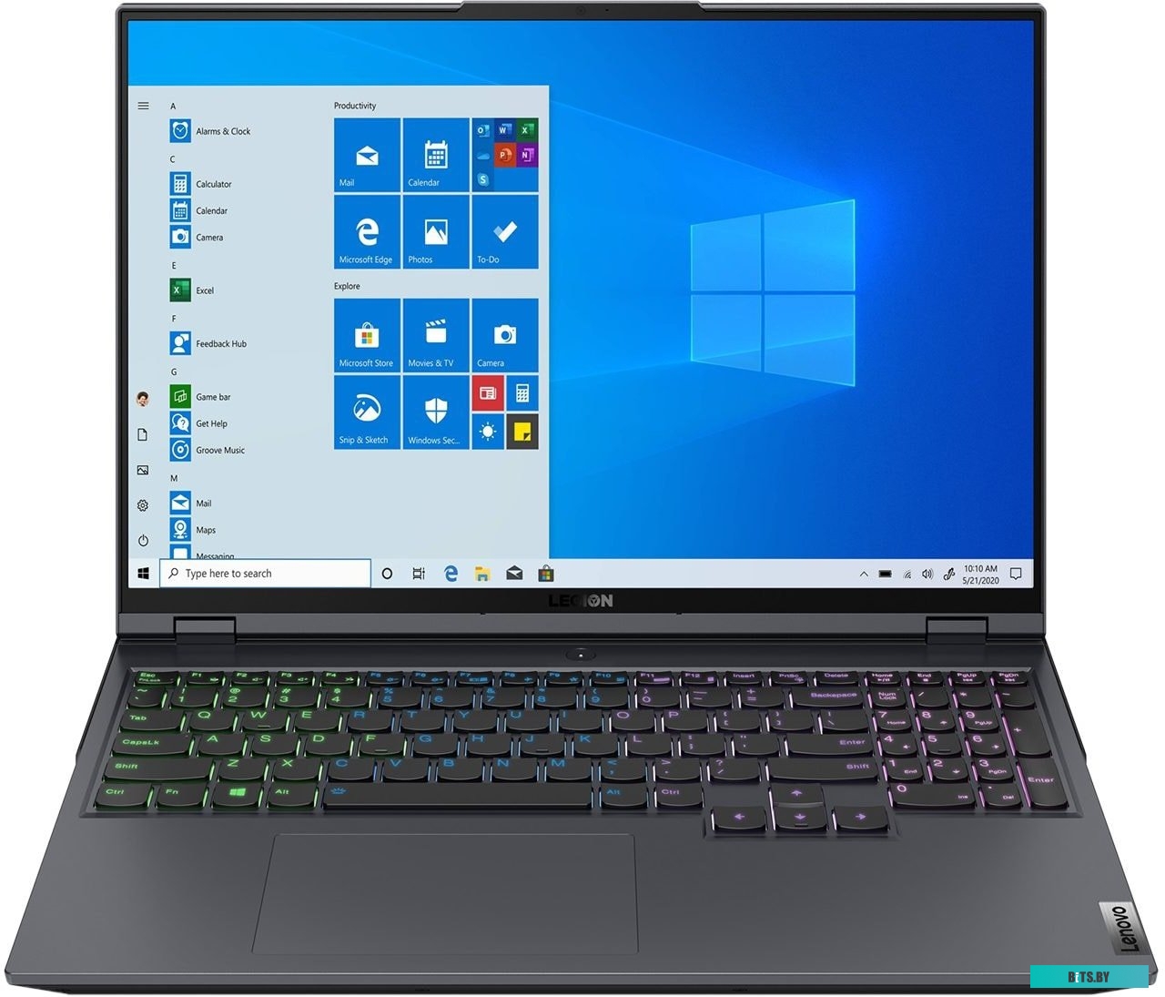 Ноутбук 16.0" Lenovo Legion 5 Pro 16ACH6H [82JQ00LGPB] (Black|Grey)