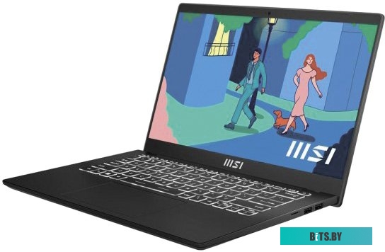 9S7-14J112-263-NC2 Ноутбук MSI Modern 14  C12M-263RU, Core I5-1235U 14" FHD(1920*1080),IPS, LPDDR4 16GB, 512GB M.2 SSD, Iris Xe Graphics, Black,39Whr,