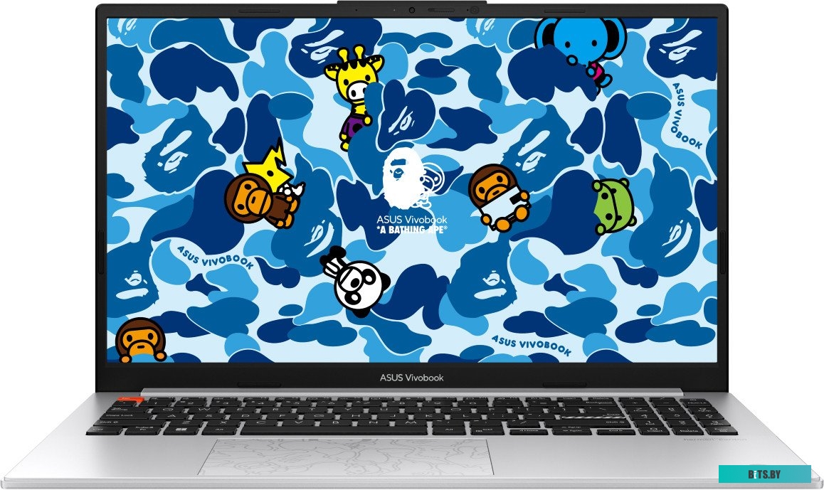 Ноутбук ASUS VivoBook S 15 K5504VA i5-13500H 16Gb SSD 512Gb Iris Xe Graphics 15,6 2.8K OLED 75Вт*ч Win11 Серебр (BAPE Edition) K5504VA-MA342W 90NB0ZK6