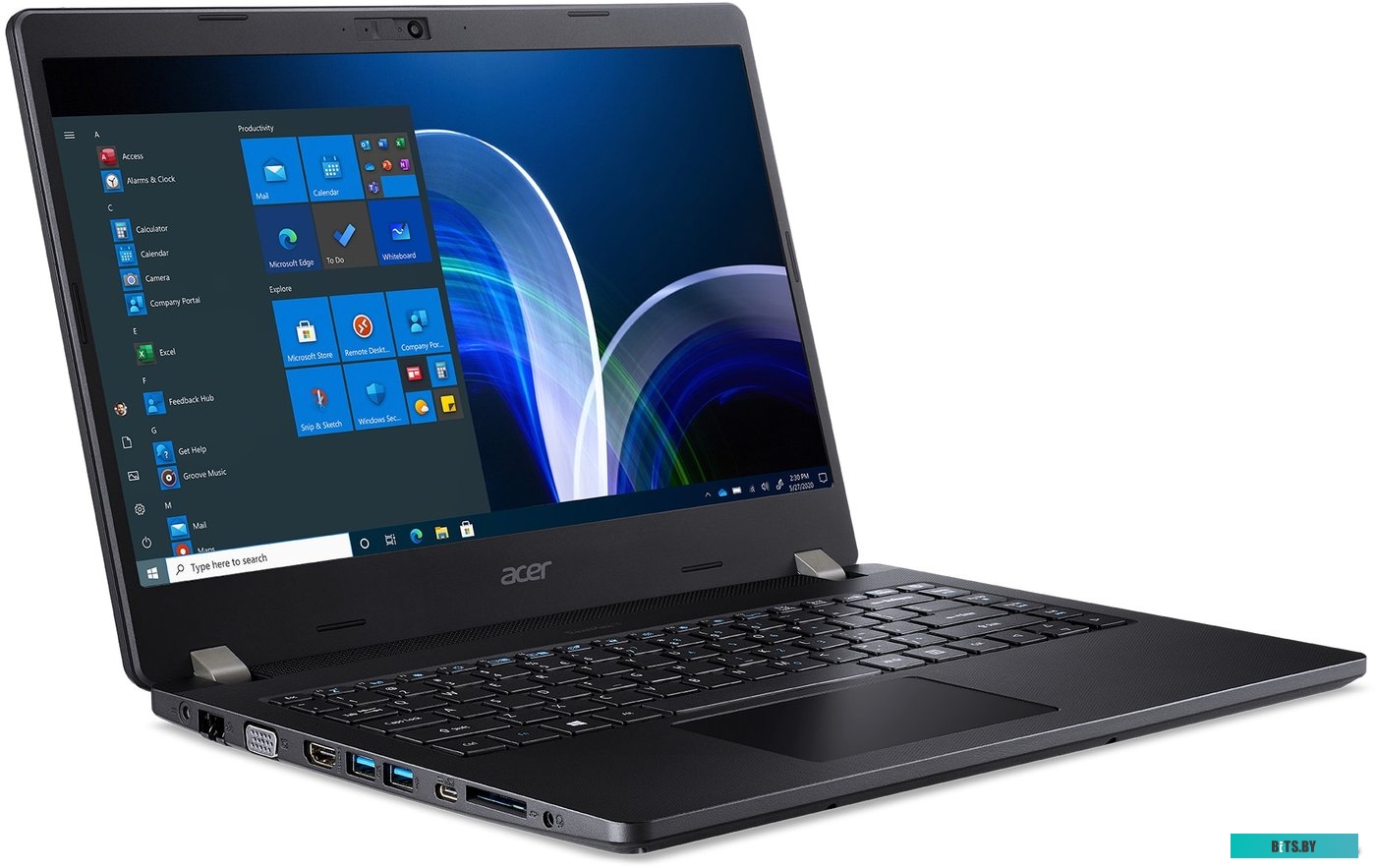 TMP214-41 G2 Ryzen3 Ноутбук Acer TravelMate TMP214-41 G2 Ryzen3 PRO 5450U, черный