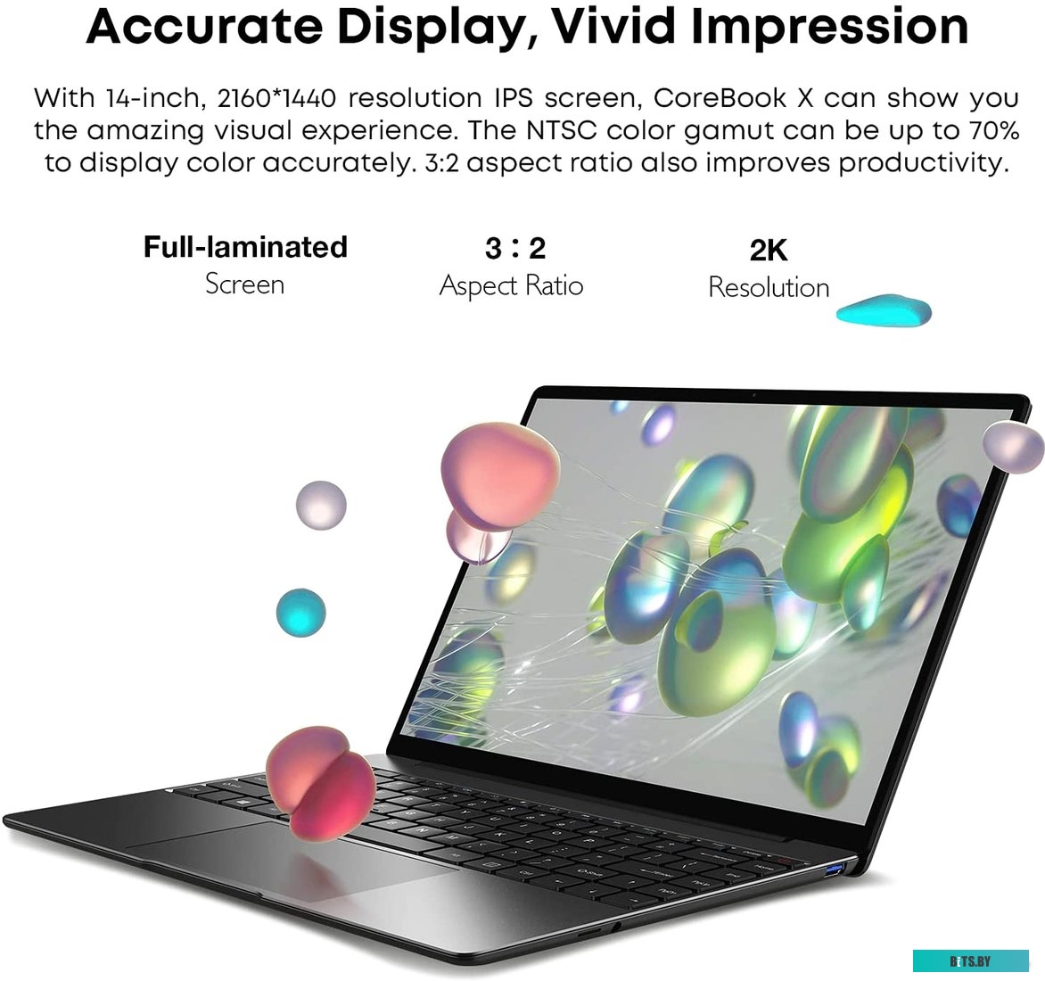 CWI570-328N5N1HDMXX Ноутбук CHUWI Corebook X 14/8/512 CWI570-328N5N1HDMXX, 14", IPS, Intel Core i3 1215U 1.2ГГц, 6-ядерный, 8ГБ 512ГБ SSD,  Intel UHD 