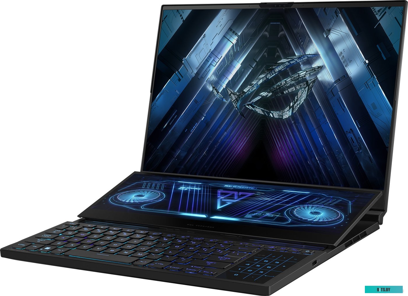 90NR0BI1-M00270-NC3-002 Ноутбук ASUS ROG Zephyrus Duo 16 GX650PY-NM040W R9-7945HX/32Gb/2TB SSD/16,0"WQHD 2560X1440/ GeForce RTX 4090 16Gb/WiFi6/BT/Cam