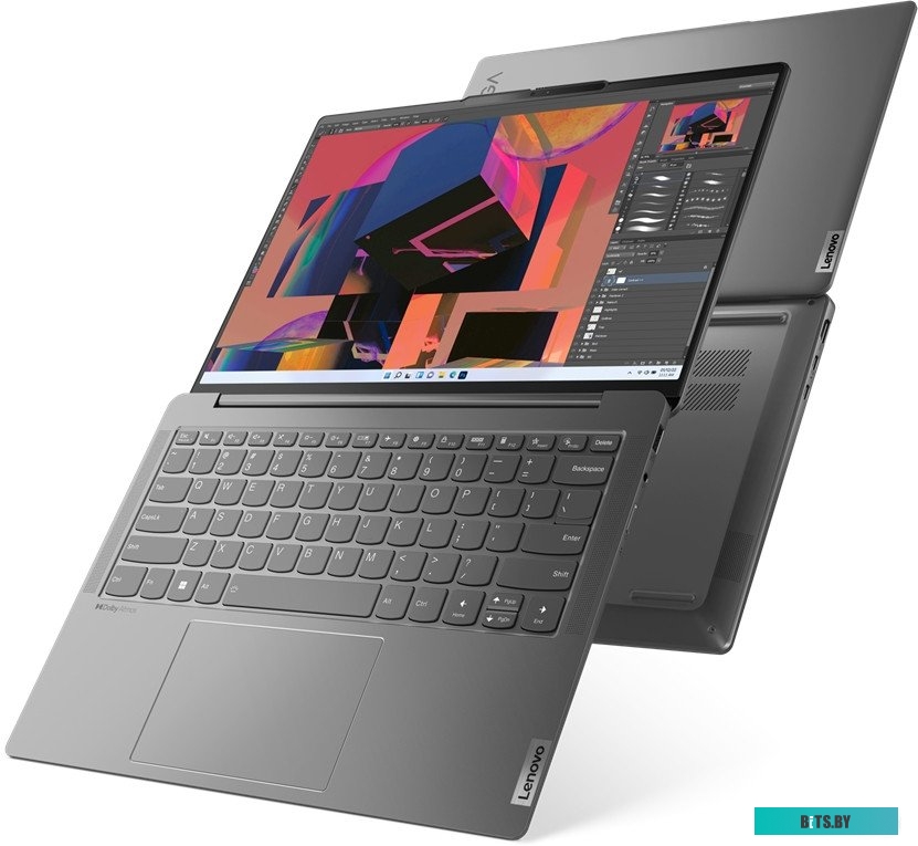Ноутбук Lenovo Yoga Slim 6 14APU8 14"(2240x1400 IPS)/AMD Ryzen 7 7840U(3.3Ghz)/16384Mb/1024SSDGb/noDVD/Int:AMD Radeon 780M/Cam/BT/WiFi/65WHr/war 1y/1.