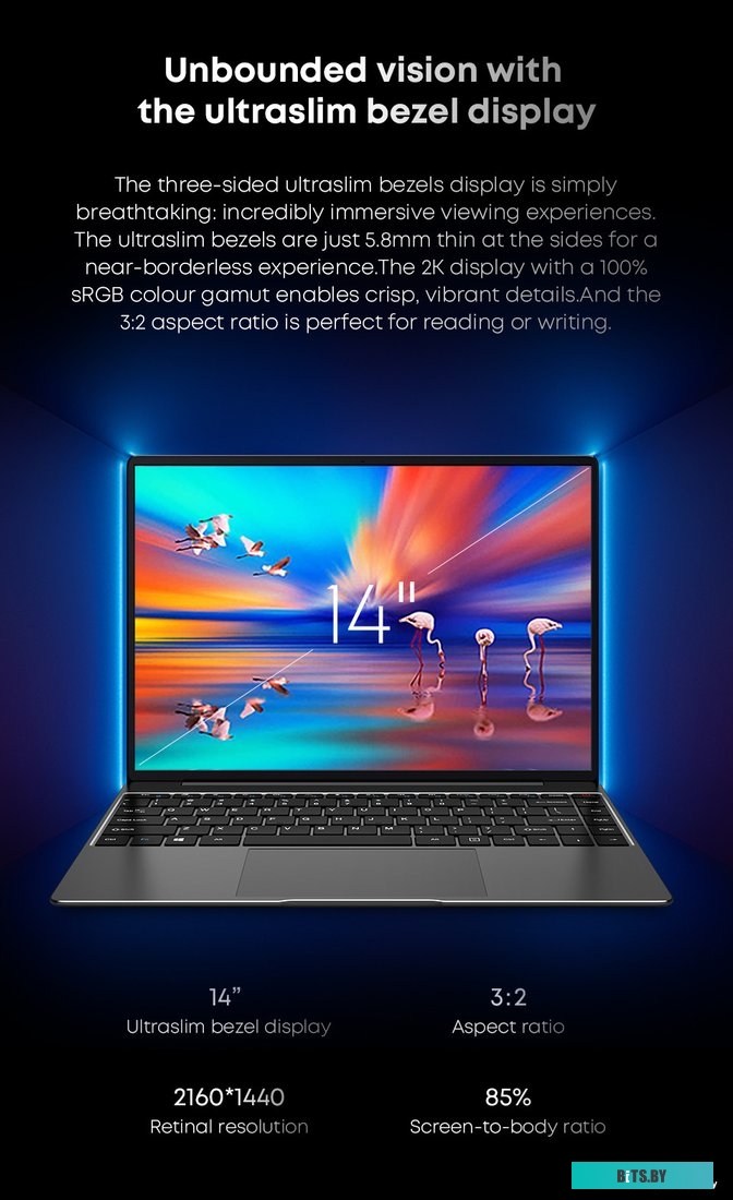 Ноутбук Chuwi CoreBook X CWI570-501N5E1HDMAXP || Intel Core i5 1035G1, 1.0 GHz - 3.6 GHz, 16384 Mb, 14" 2160x1440, 512 Gb SSD, DVD нет, Intel UHD Grap