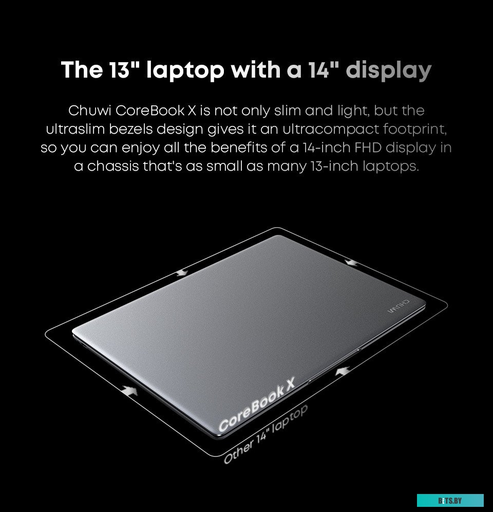 Ноутбук Chuwi CoreBook X CWI570-501N5E1HDMAXP || Intel Core i5 1035G1, 1.0 GHz - 3.6 GHz, 16384 Mb, 14" 2160x1440, 512 Gb SSD, DVD нет, Intel UHD Grap