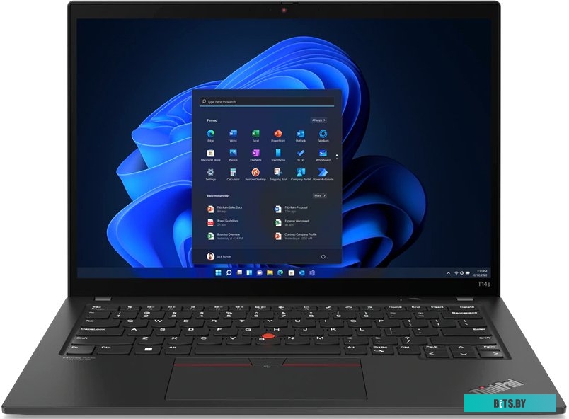 ThinkPad T14s Gen 3 14" WUXGA (1920x1200) IPS 300N, i7-1260P, 16GB LPDDR5 4800, 1TB SSD M.2, Intel Iris Xe, WiFi, BT, FPR, TPM2, IR&FHD Cam, 57Wh, 65W