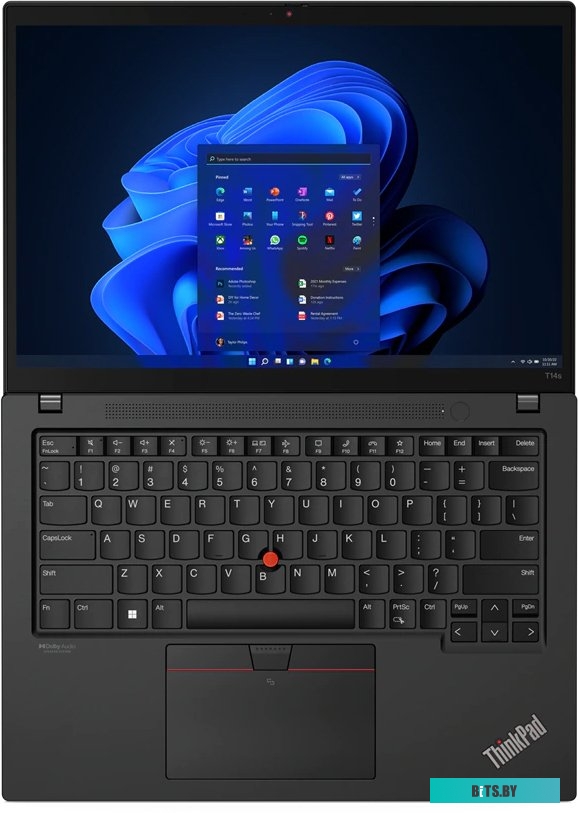 ThinkPad T14s Gen 3 14" WUXGA (1920x1200) IPS 300N, i7-1260P, 16GB LPDDR5 4800, 1TB SSD M.2, Intel Iris Xe, WiFi, BT, FPR, TPM2, IR&FHD Cam, 57Wh, 65W