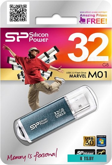 USB накопитель (Флешка) Silicon Power Marvel M01 16GB (SP016GBUF3M01V1B)