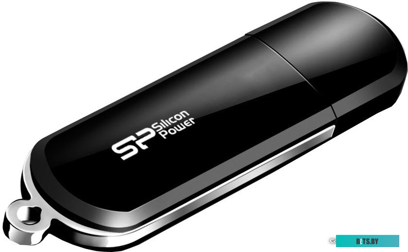 USB накопитель (Флешка) Silicon Power LuxMini 322 Black 64GB (SP064GBUF2322V1K)