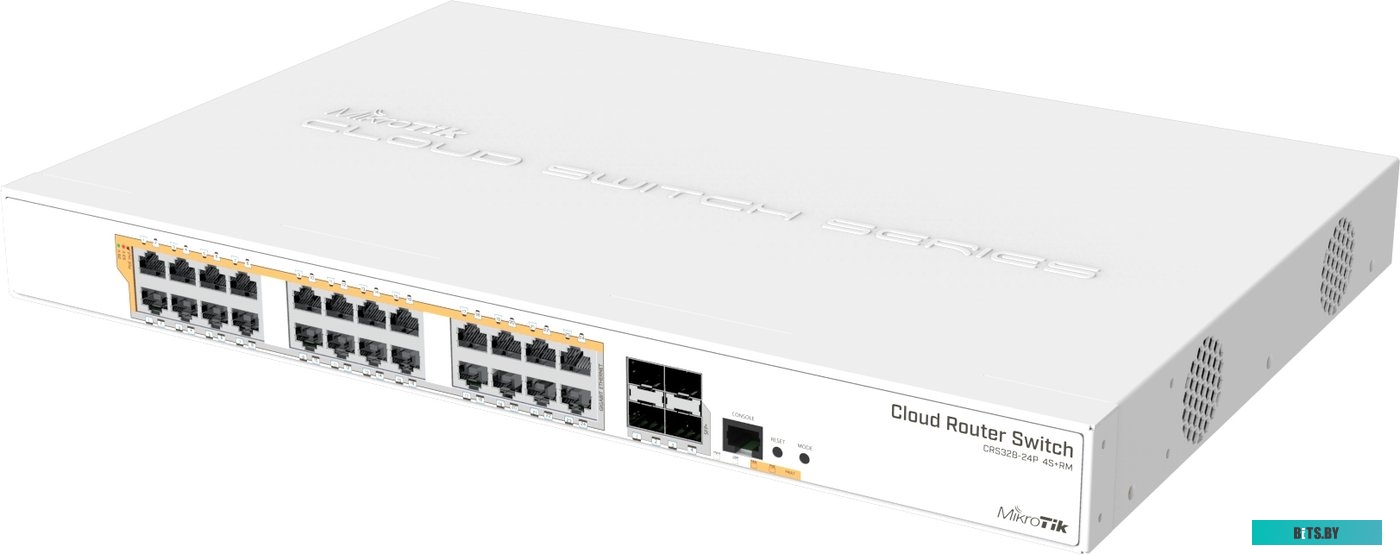 Управляемый коммутатор 3-го уровня Mikrotik CRS328-24P-4S+RM