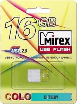 USB накопитель (Флешка) Mirex ARTON GREEN 16GB (13600-FMUAGR16)
