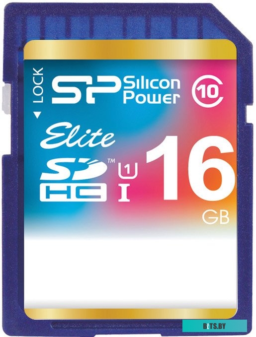 Карта памяти Silicon Power SDHC Elite UHS-1 (Class 10) 16 GB (SP016GBSDHAU1V10)