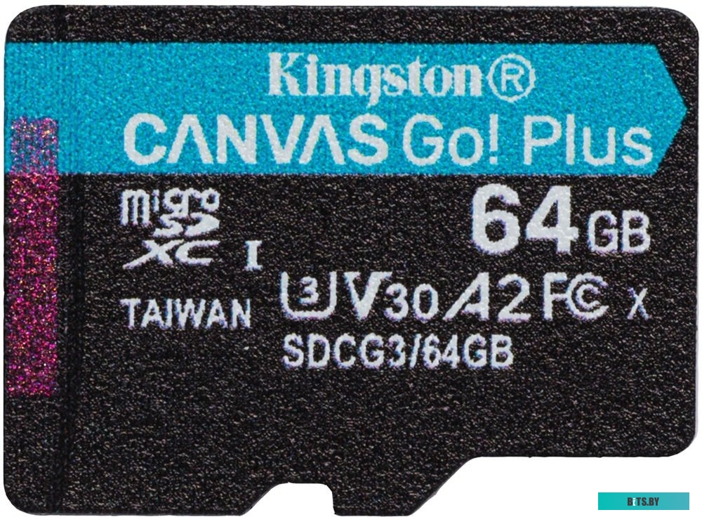 Карта памяти Kingston Canvas Go! Plus microSDXC 64GB (с адаптером) <SDCG3/64GB>