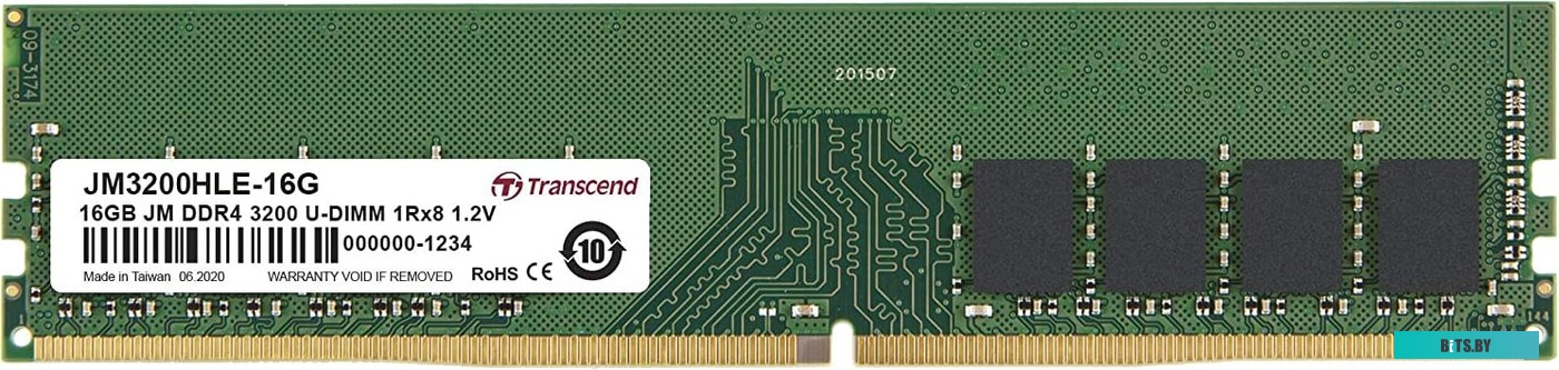 Модуль памяти Transcend JetRam 16GB DDR4 PC4-25600 JM3200HLE-16G