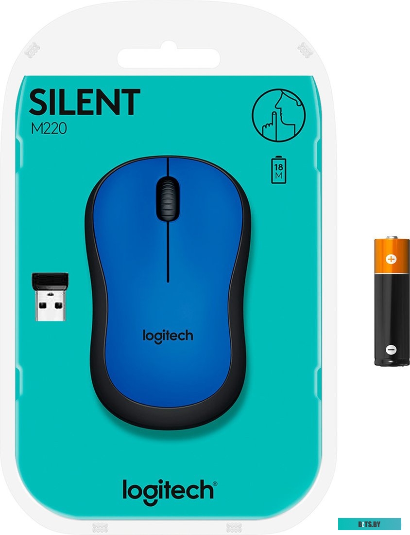 Мышь Logitech M220 Silent (синий) [910-004879]