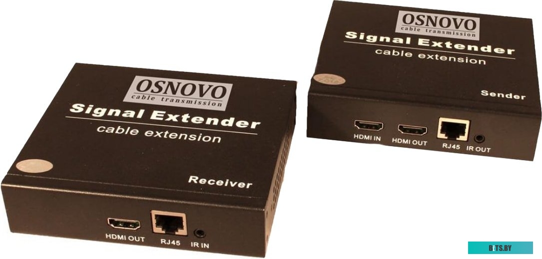 Удлинитель по витой паре Osnovo TLN-Hi/2+RLN-Hi/2