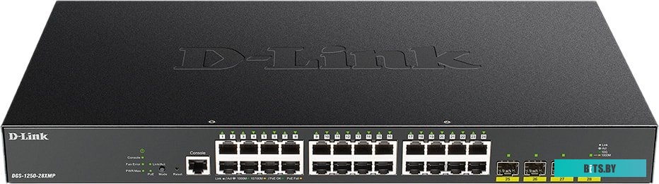 Управляемый коммутатор 2-го уровня D-Link DGS-1250-28XMP/A1A