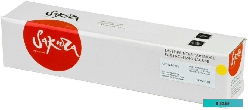 SACE312A/729Y Картридж SAKURA CE312A для HP LaserJet Pro CP1025/CP1025NW,Canon i-SENSYS LBP-7010 Color  желтый, 1000 к.