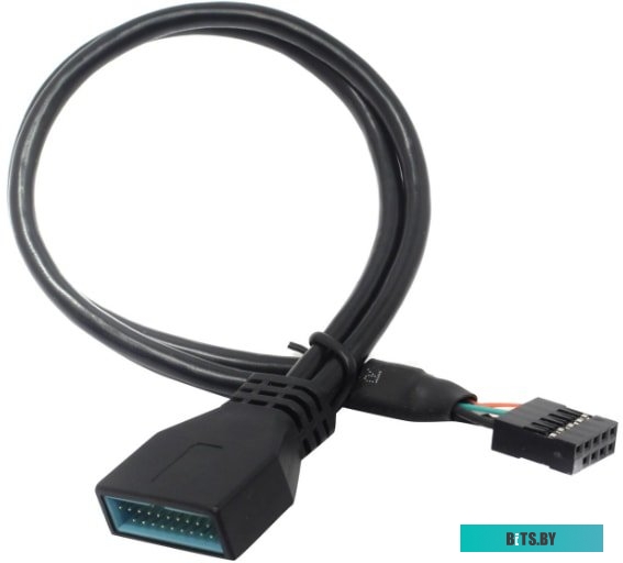 Кабель ExeGate USB 2.0 10 pin - 20 pin EX-CC-U3U2-0.3 <EX284940RUS>