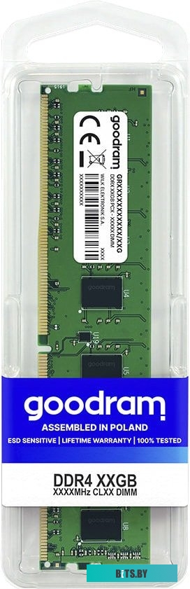 Модуль памяти Goodram 8GB DDR4 PC4-25600 GR3200D464L22S/8G