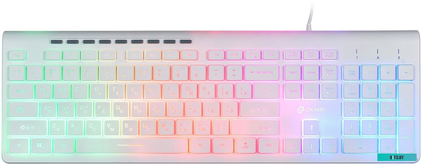 Клавиатура Oklick 490ML (белый) <1067205>