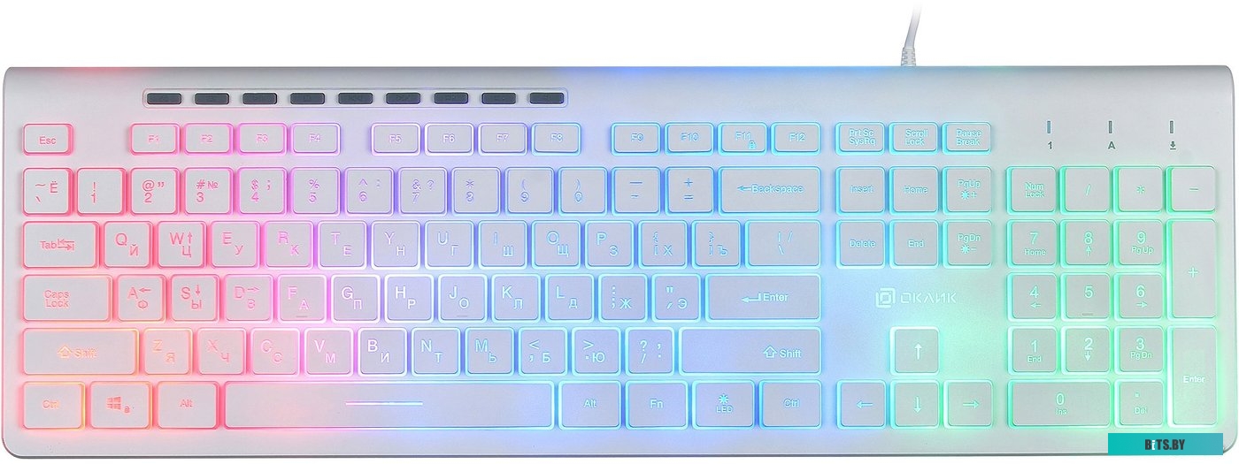 Клавиатура Oklick 490ML (белый) <1067205>