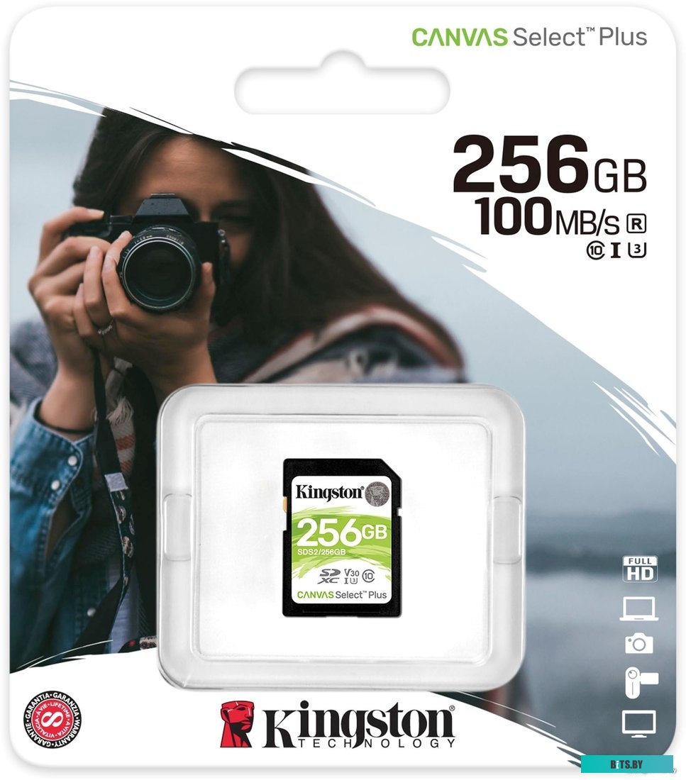 Карта памяти Kingston Canvas Select Plus SDXC 256GB <SDS2/256GB>