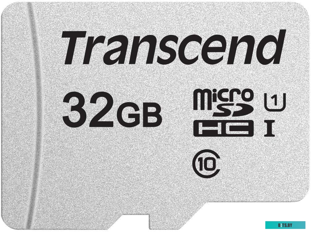 Карта памяти Transcend microSDHC 300S 32GB <TS32GUSD300S>