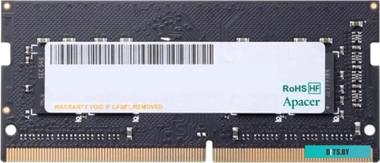 Apacer AS32GGB26CRBBGC 32ГБ DDR4 SODIMM 3200МГц ES.32G2V.PRH