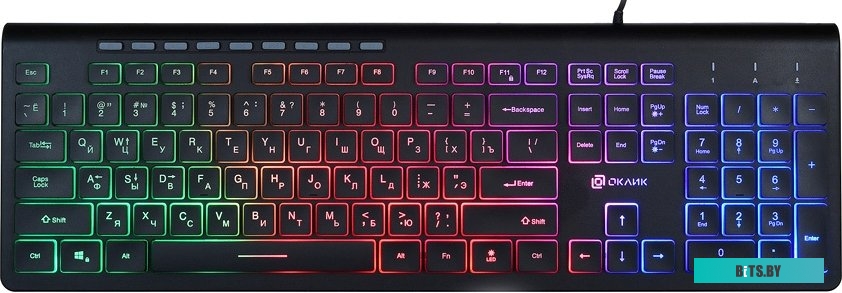 Клавиатура Oklick 490ML (черный) <1067202>