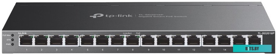 Настраиваемый коммутатор TP-Link TL-SG2016P