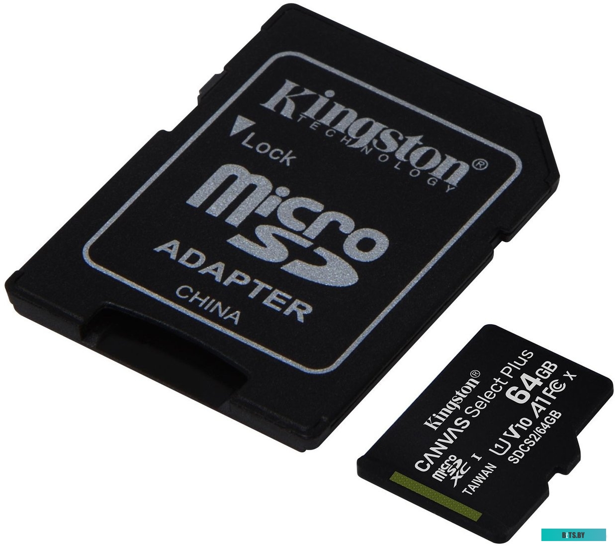 Карта памяти Kingston Canvas Select Plus microSDXC 64GB (с адаптером) <SDCS2/64GB>