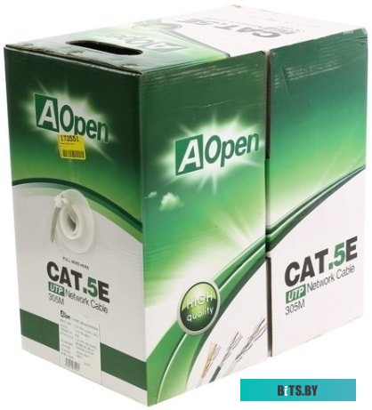 ANC504-40CU Кабель Aopen CU UTP 4 пары кат. 5e (бухта 305м) , медный p/n: ANC504-40CU