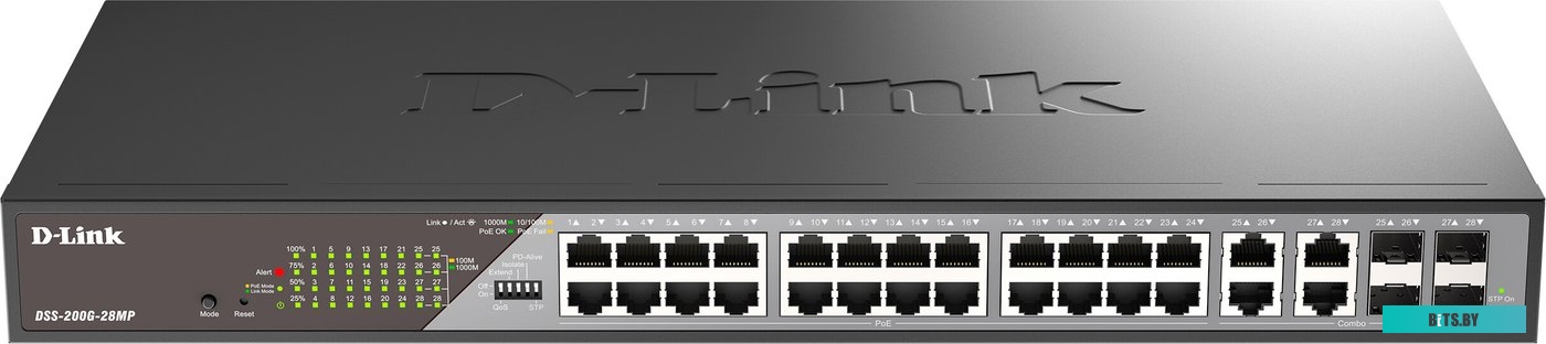 Управляемый коммутатор 2-го уровня D-Link DSS-200G-28MP/A1A