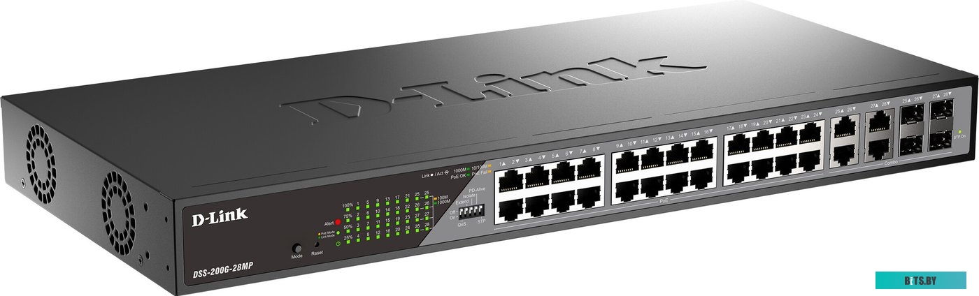 Управляемый коммутатор 2-го уровня D-Link DSS-200G-28MP/A1A