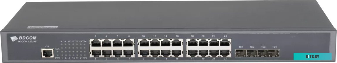 Управляемый коммутатор 3-го уровня BDCOM S2900-24T4X
