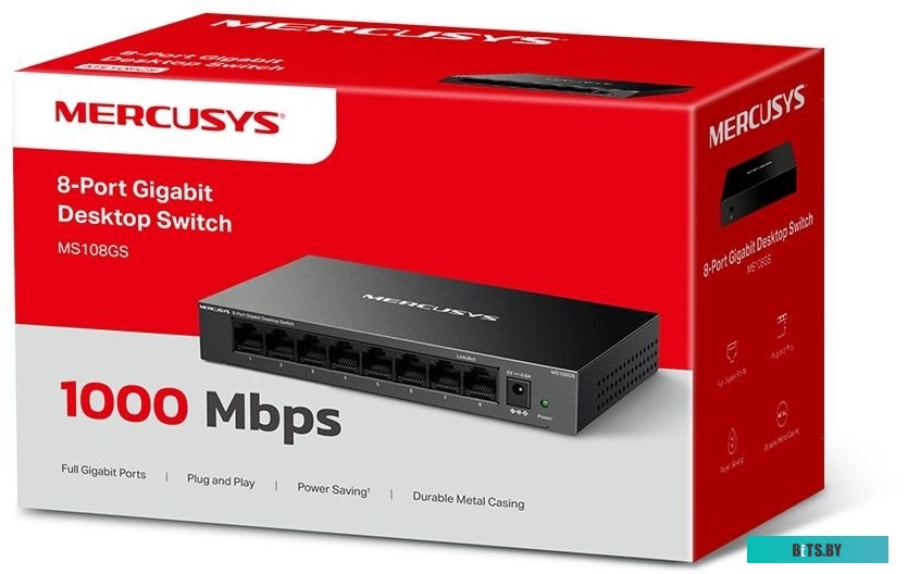 Неуправляемый коммутатор Mercusys MS108GS