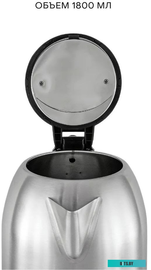 KES-1824 Чайник электрический Supra KES-1824 1.8л. 1500Вт серебристый/черный (корпус: нержавеющая сталь)