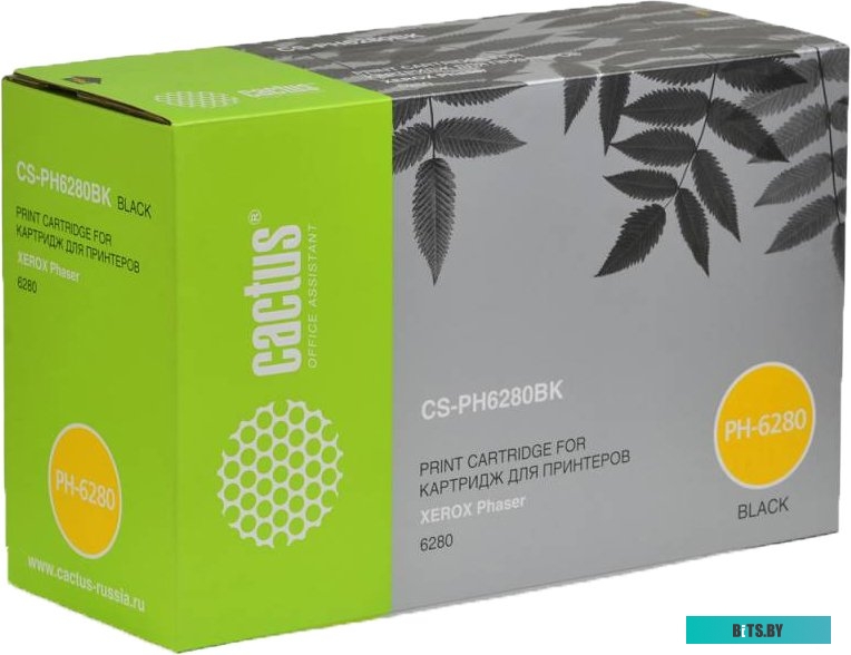 CS-PH6280BK Картридж лазерный Cactus CS-PH6280BK 106R01403 черный (7000стр.) для Xerox Phaser 6280