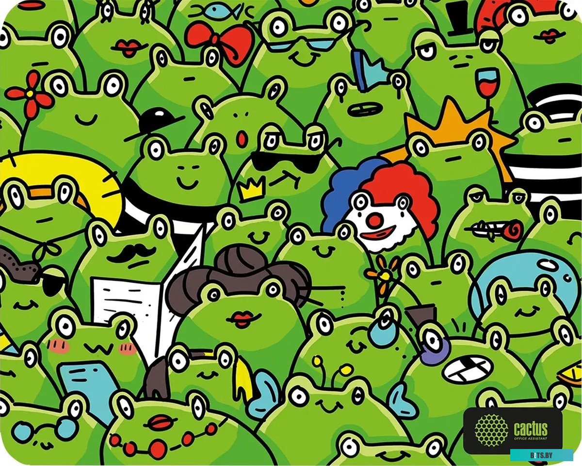 Коврик для мыши Cactus Frogs 300x250x3мм CS-MP-D09M