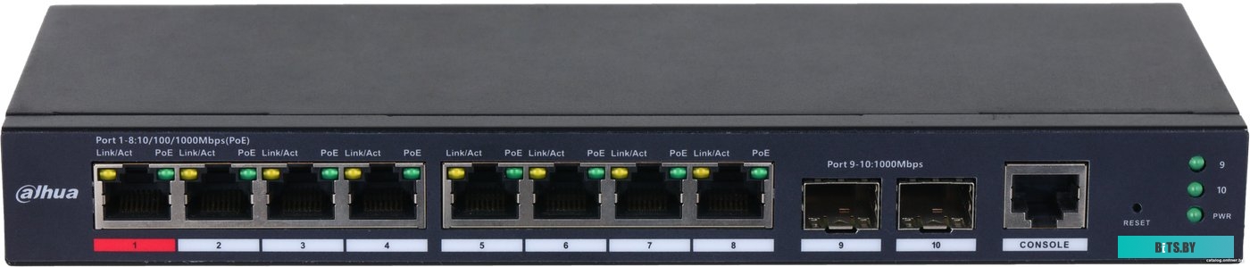 Управляемый коммутатор 2-го уровня Dahua DH-S4210-8GT-110