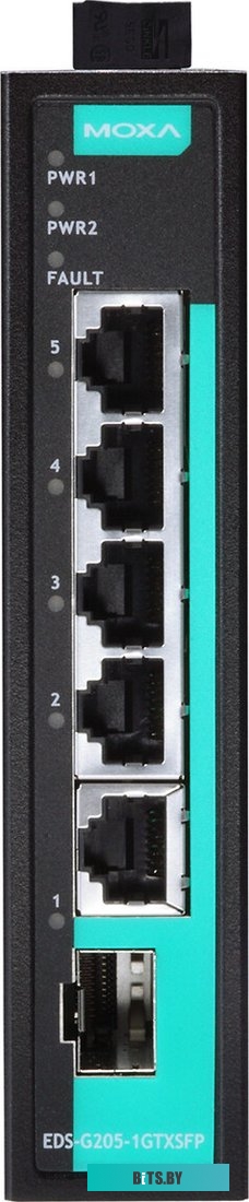Промышленный неуправляемый коммутатор MOXA EDS-G205-1GTXSFP-T