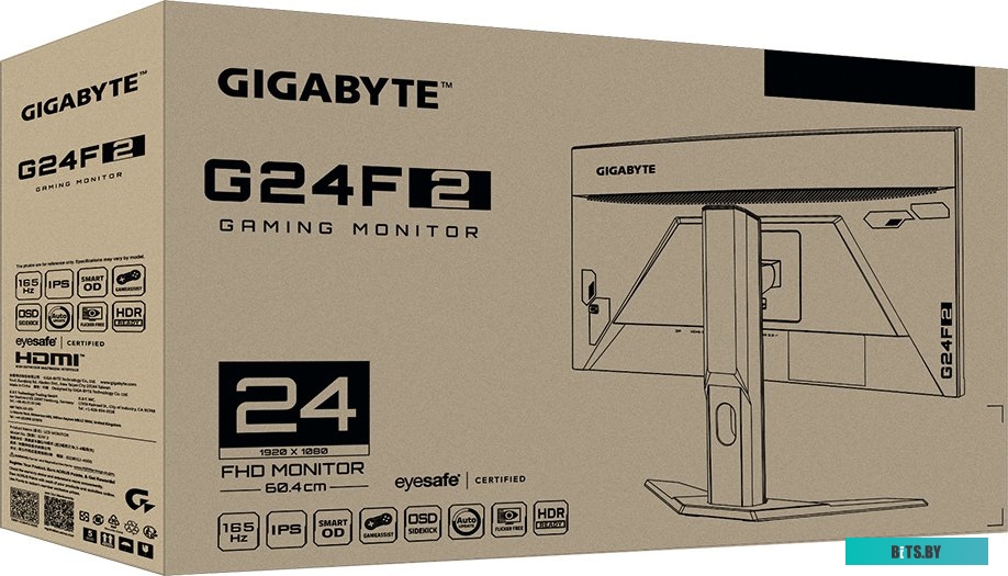 Монитор GIGABYTE G24F 2 EU 23.8'' 1920x1080, IPS, 178/178, 1 (MPRT)мс, 300nit, DP/2HDMI, 3USB, HT, 1y